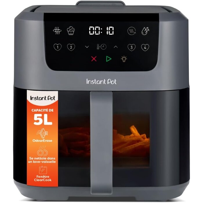 Friteuse à air double zone 8L - Gris Truffe - 46% de remise