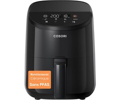 Mini-friteuse sans huile 2L - Noir brillant - 45% de remise - Déballé