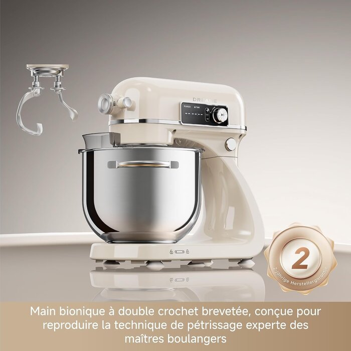 Dreame Robot Pâtissier Multifonction 800W, Bol 6L - 47% de remise