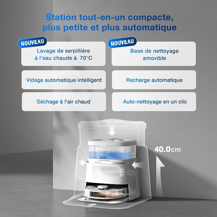 Robot aspirateur et laveur haute performance - 48% de remise