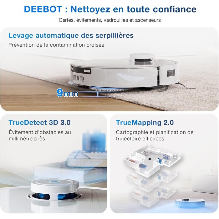 Robot aspirateur et laveur haute performance - 48% de remise