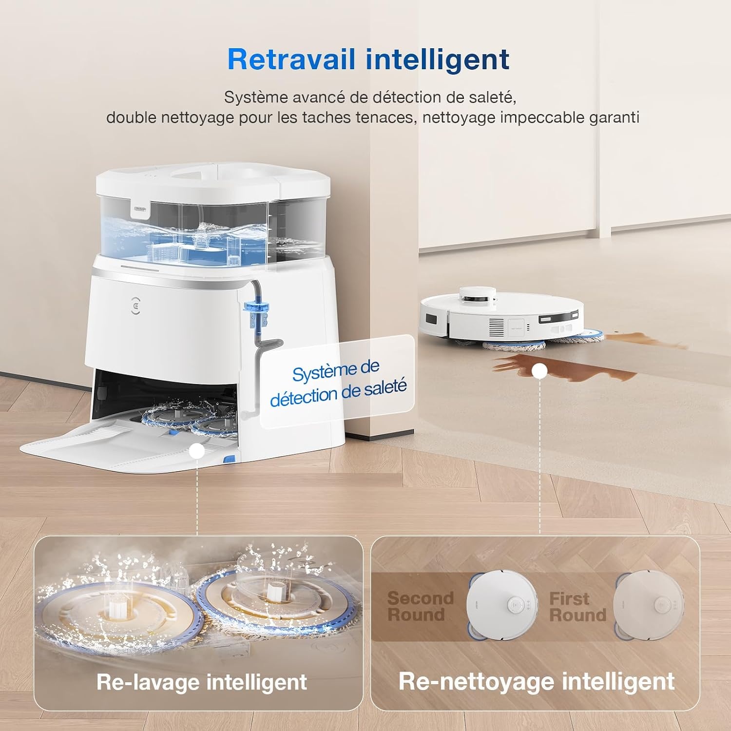 Robot aspirateur et laveur haute performance - 48% de remise
