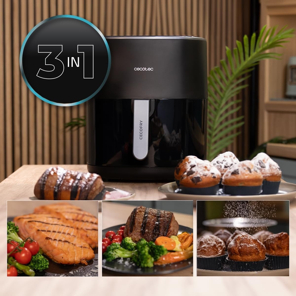 Cecotec Friteuse à air chaud 6,5L 2200W avec Grill - 45% de remise