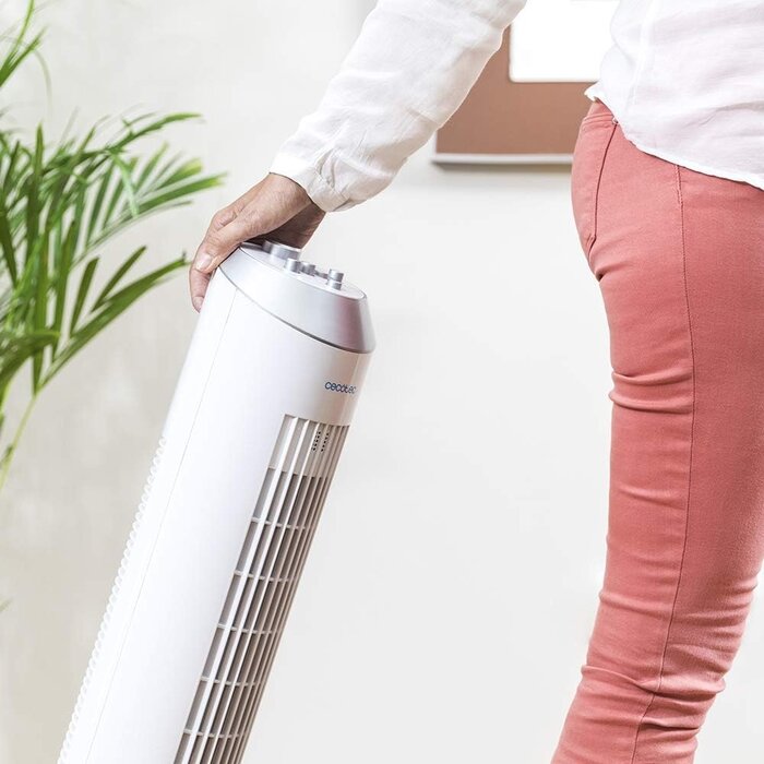 Cecotec Ventilateur Colonne Oscillant 84 cm 60W - Blanc - 44% de remise