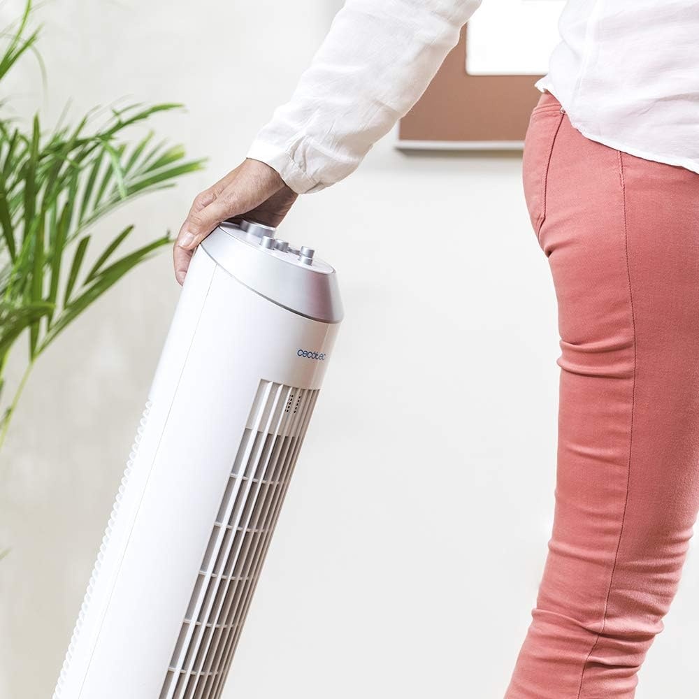 Cecotec Ventilateur Colonne Oscillant 84 cm 60W - Blanc - 44% de remise