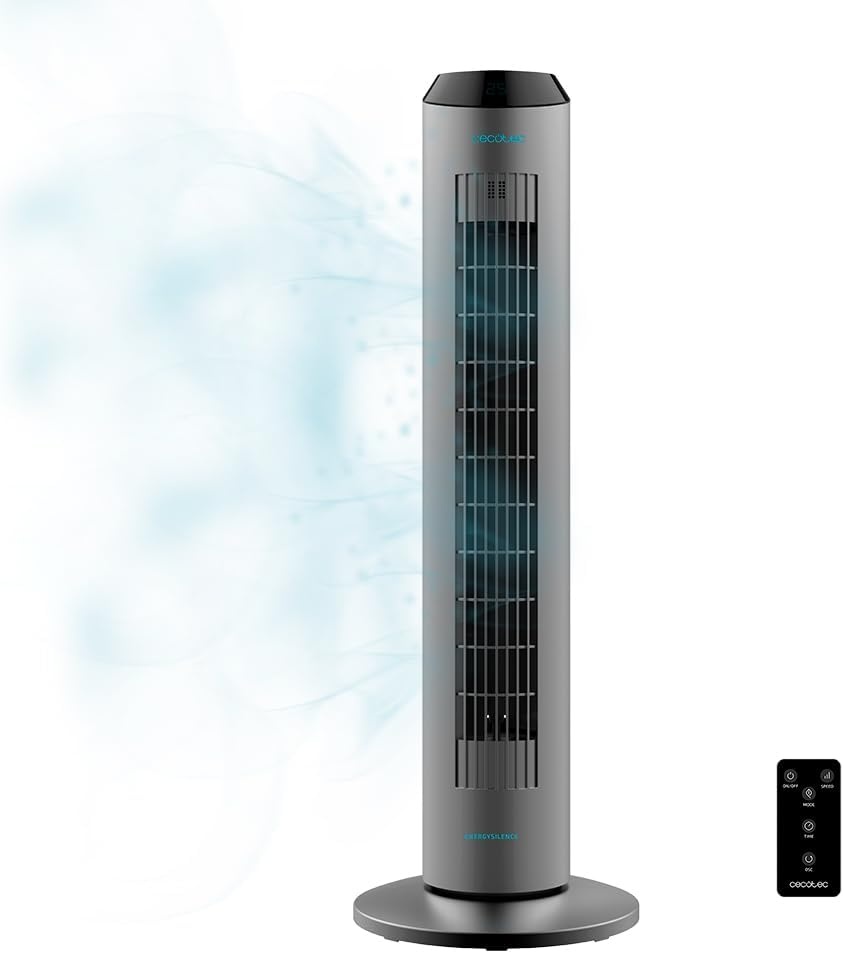 Cecotec Ventilateur Colonne Oscillant 84 cm 60W - Blanc - 44% de remise