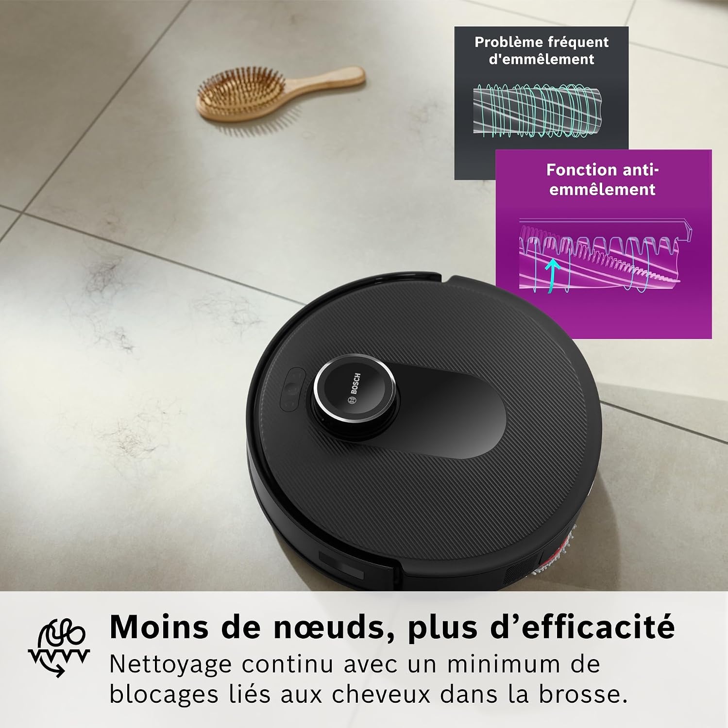 Bosch Robot Aspirateur et Laveur 11 000 Pa - 48% de remise