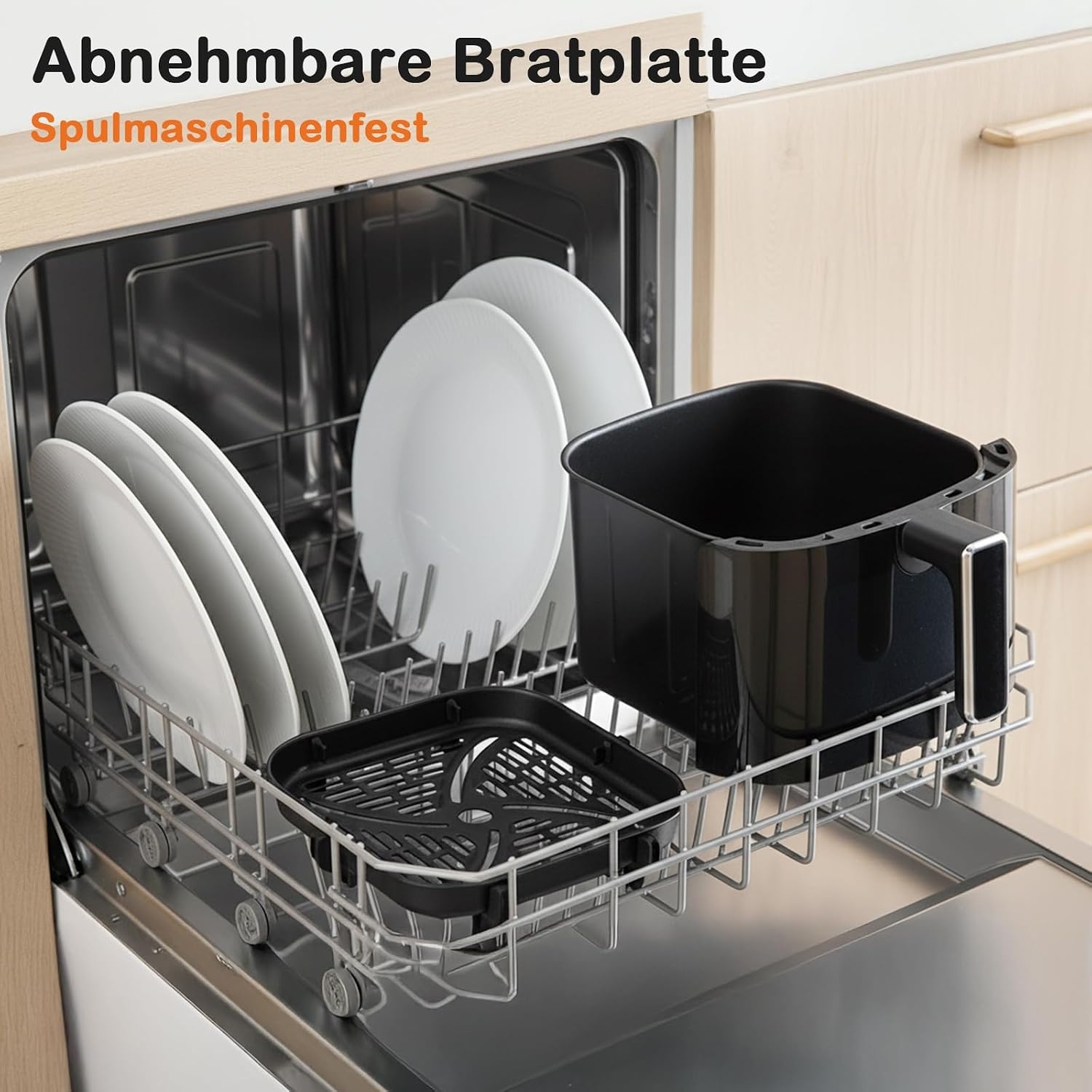 Friteuse à air chaud 6L - Fenêtre de cuisson - Gris - 45% de remise