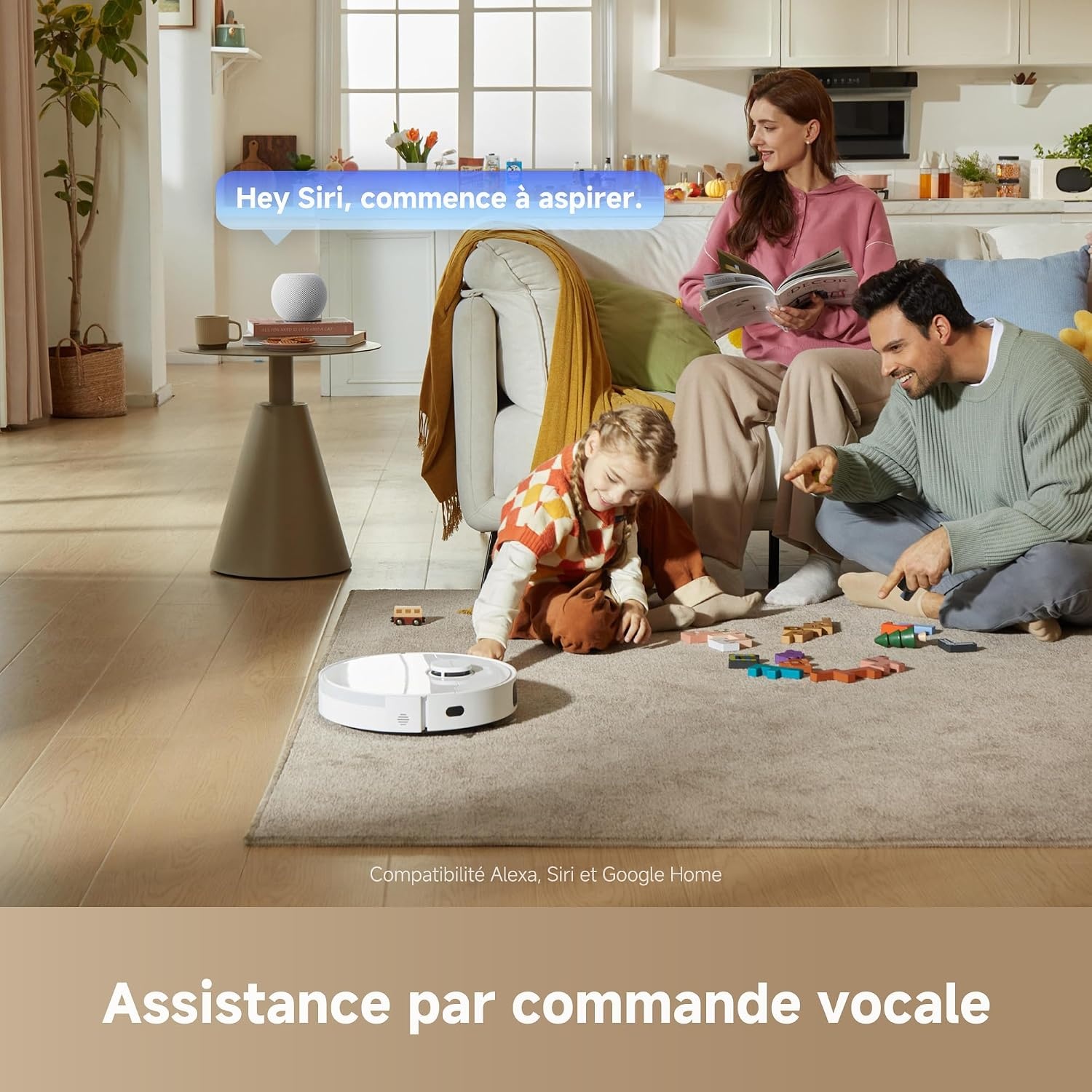 Dreame Robot aspirateur et laveur haute performance - 47% de remise - Blanc