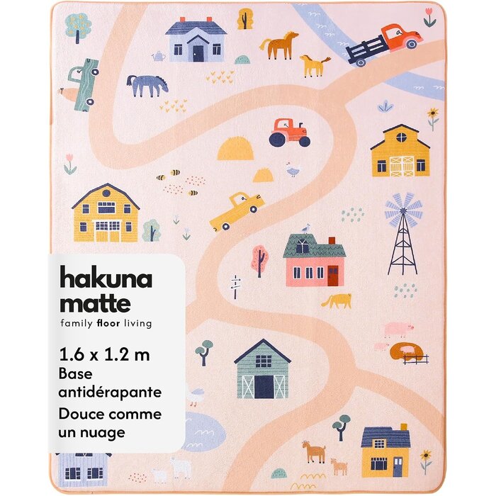 Tapis de jeu pour bébé ferme 160x120cm - 45% de remise