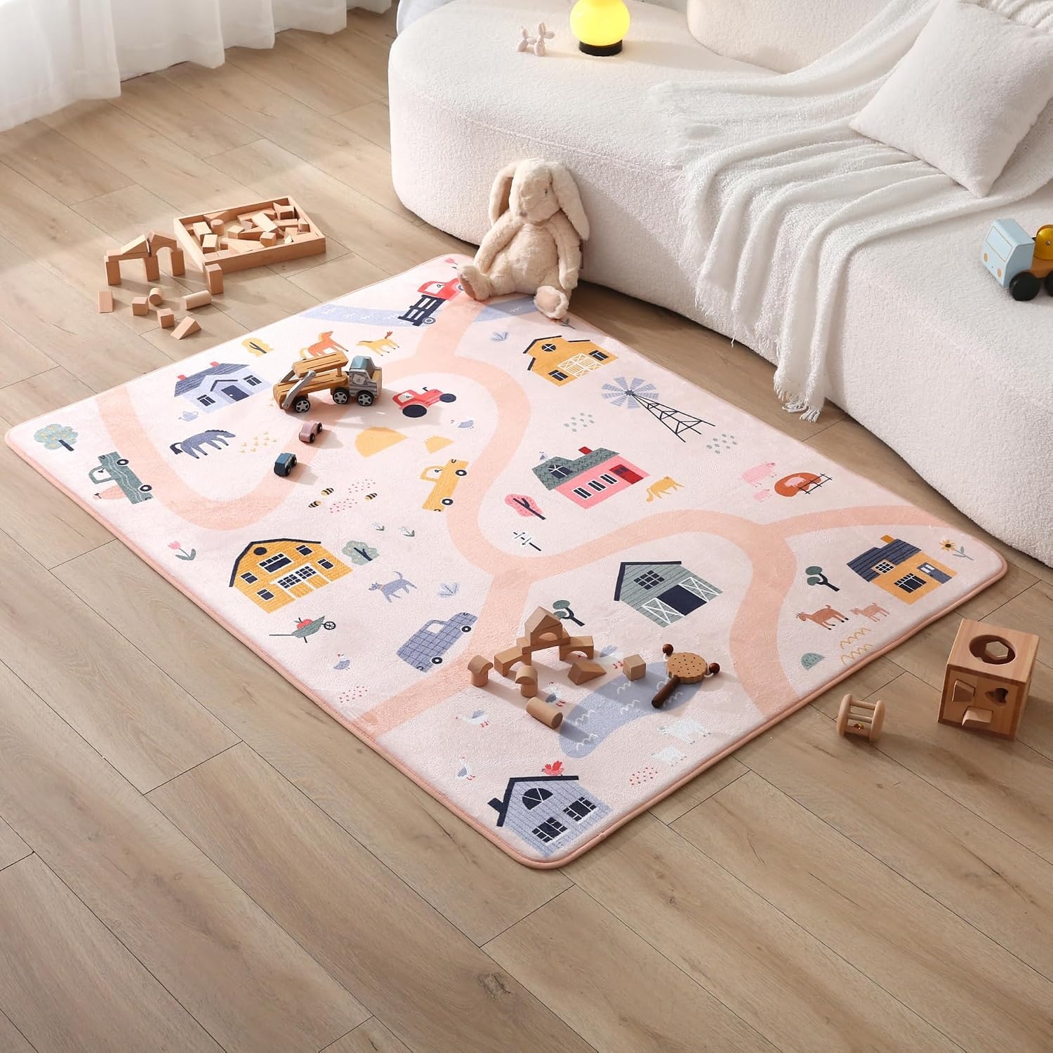 Tapis de jeu pour bébé ferme 160x120cm - 45% de remise
