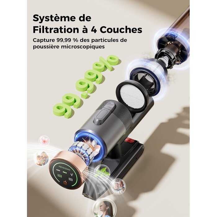 Aspirateur Balai Sans Fil Haute Performance - 34% de remise