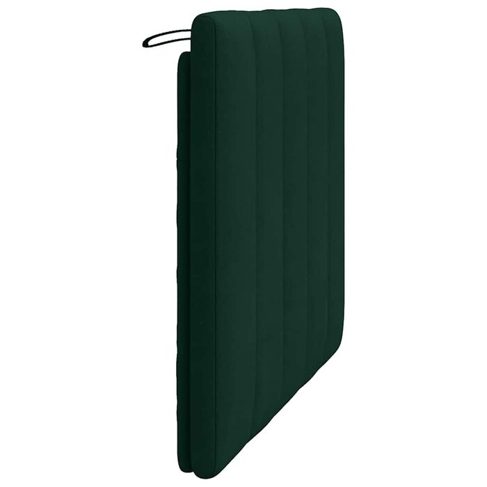 Vidaxl Coussin de tête de lit 100 cm velours vert foncé - 39% de remise