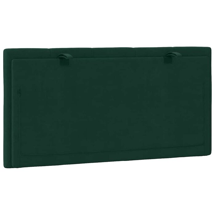 Vidaxl Coussin de tête de lit 100 cm velours vert foncé - 39% de remise