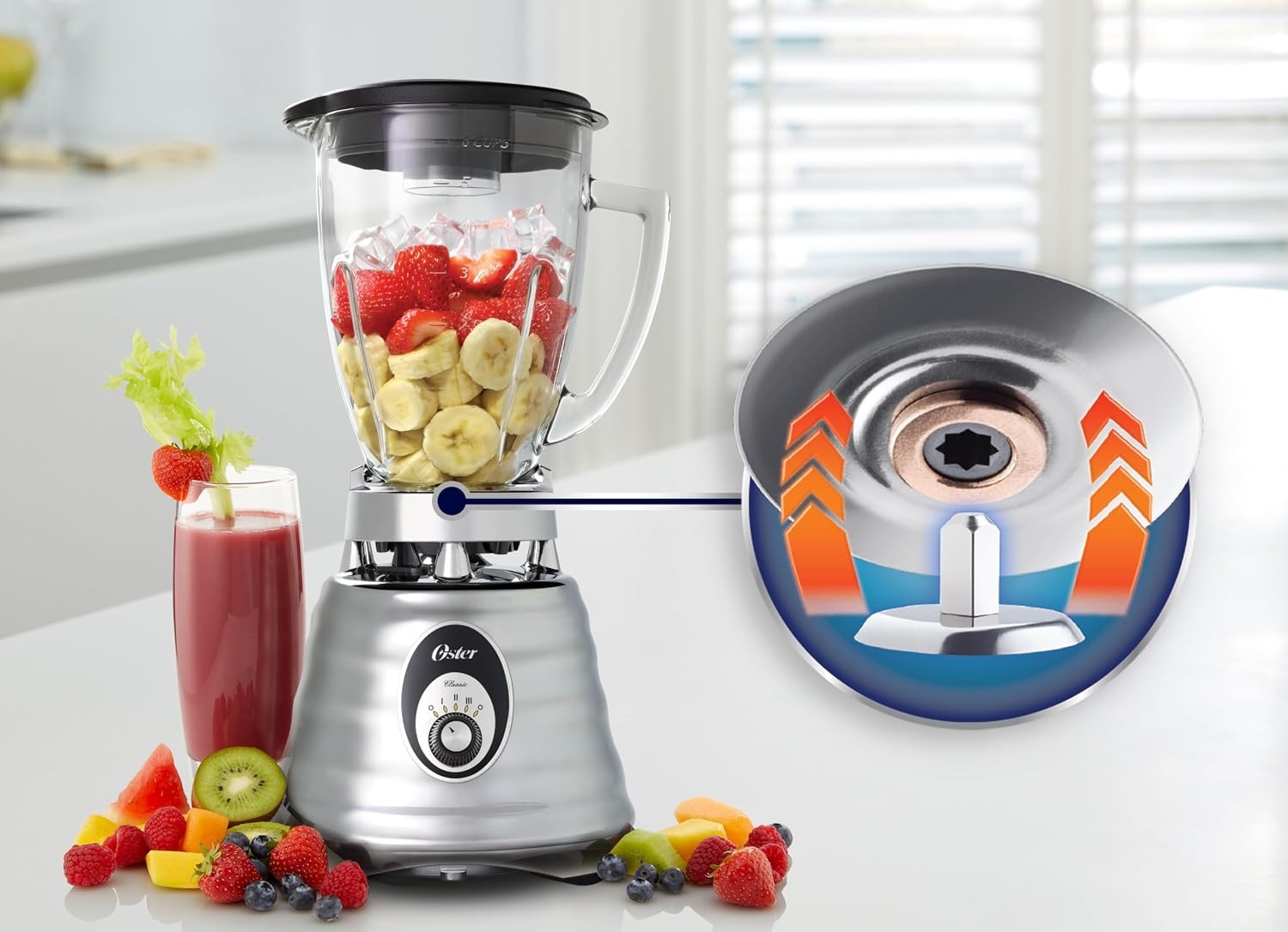 Blender 600W Inox 1,25L - 40% de remise - Déballé
