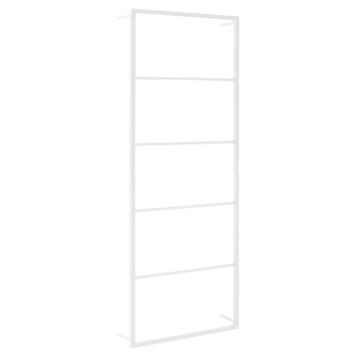 Vidaxl Porte-serviettes mural en acier blanc 45x10x115 cm - 42% de remise