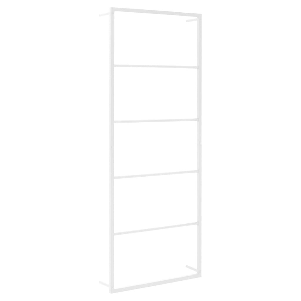 Vidaxl Porte-serviettes mural en acier blanc 45x10x115 cm - 42% de remise