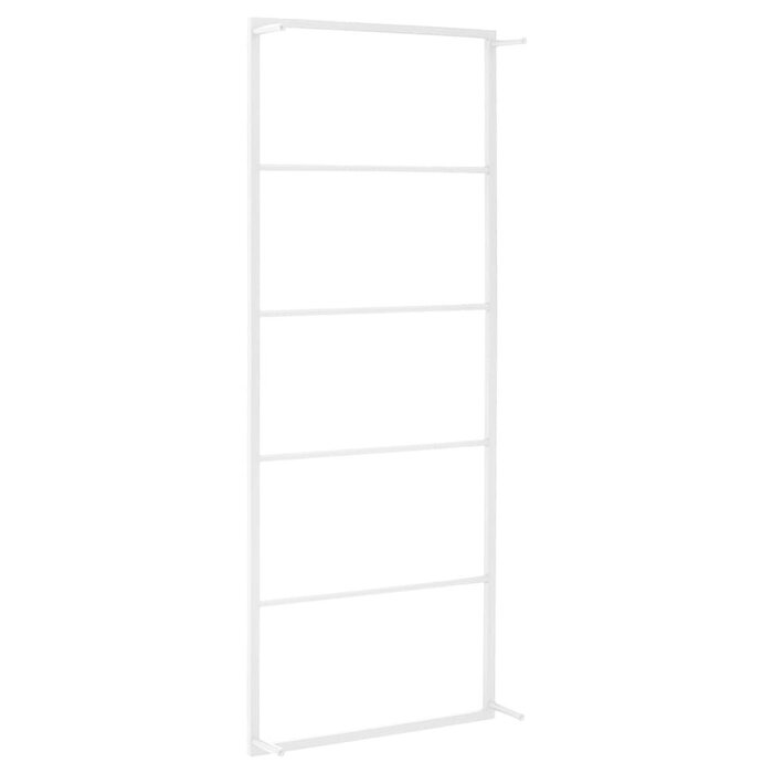 Vidaxl Porte-serviettes mural en acier blanc 45x10x115 cm - 42% de remise