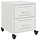 Table de chevet en acier blanc, 2 tiroirs - 41% de remise