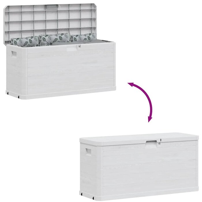 Vidaxl Coffre de jardin 280 L gris - 42% de remise - Déballé