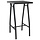 Table de bar de jardin 60x60x110 cm verre trempé noir - 41% de remise