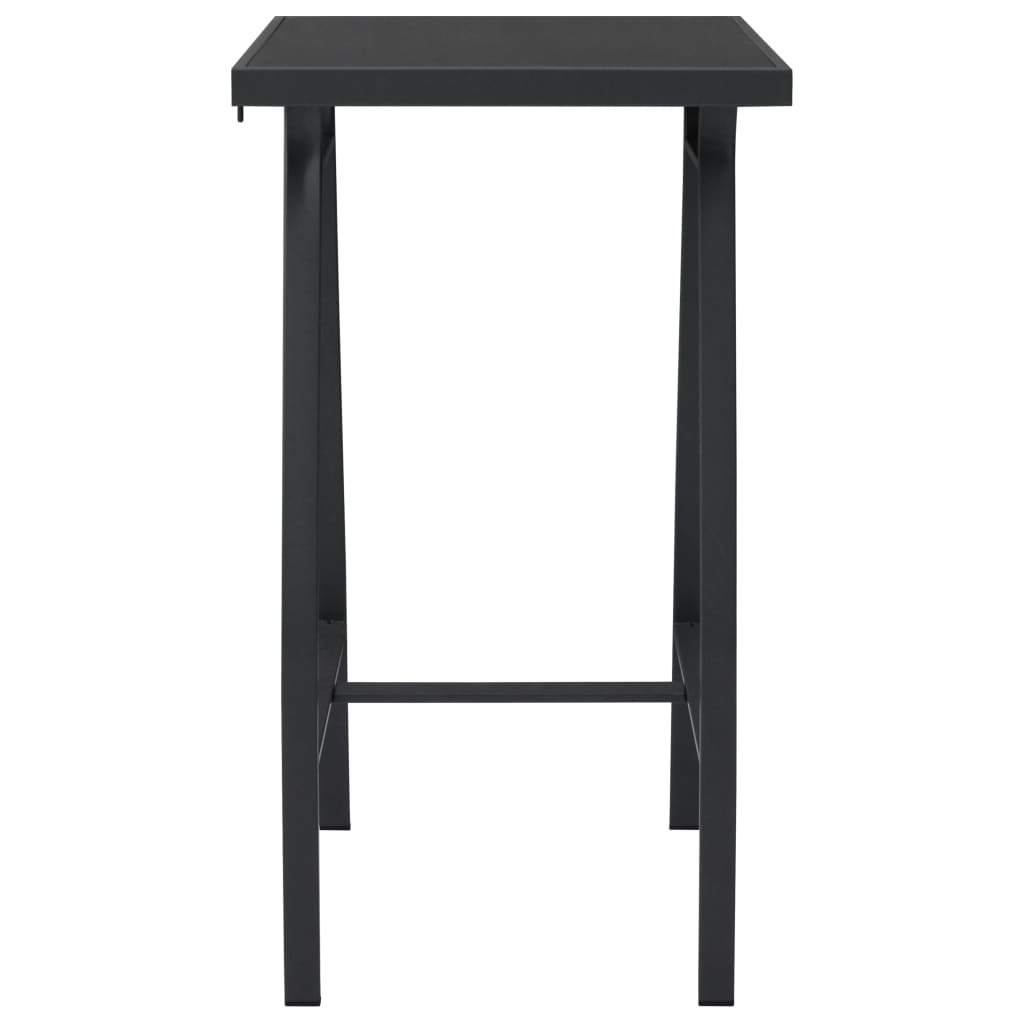 Vidaxl Table de bar de jardin 60x60x110 cm verre trempé noir - 41% de remise
