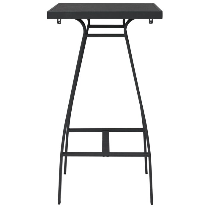 Vidaxl Table de bar de jardin 60x60x110 cm verre trempé noir - 41% de remise