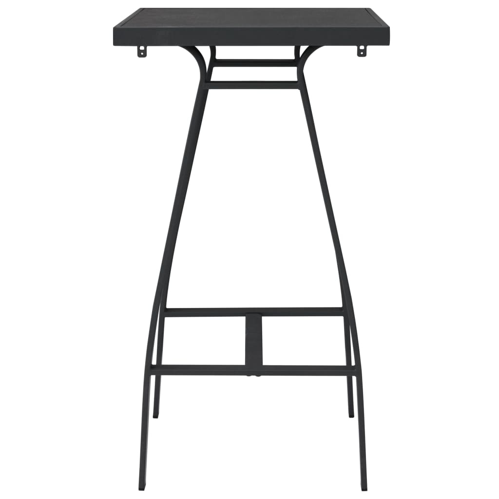 Vidaxl Table de bar de jardin 60x60x110 cm verre trempé noir - 41% de remise