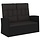 Banc de jardin inclinable rotin noir - 118 cm - 41% de remise
