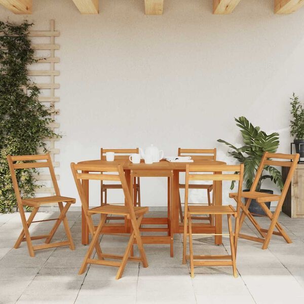 Vidaxl Table de jardin ovale en acacia massif - 130x90 cm - 41% de remise