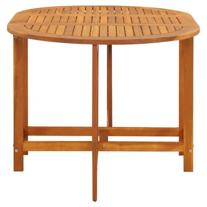 Vidaxl Table de jardin ovale en acacia massif - 130x90 cm - 41% de remise