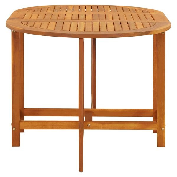 Vidaxl Table de jardin ovale en acacia massif - 130x90 cm - 41% de remise