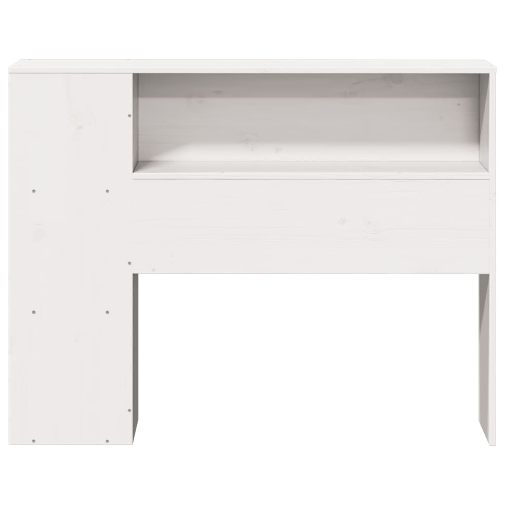 Vidaxl Tête de lit avec rangement 75 cm en bois de pin massif blanc - 41% de remise