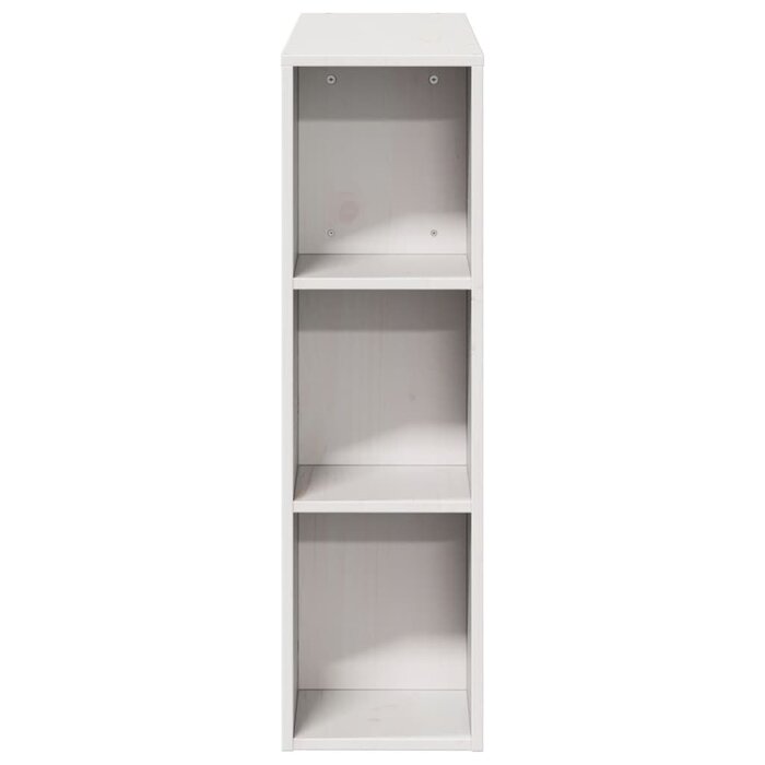 Vidaxl Tête de lit avec rangement 75 cm en bois de pin massif blanc - 41% de remise