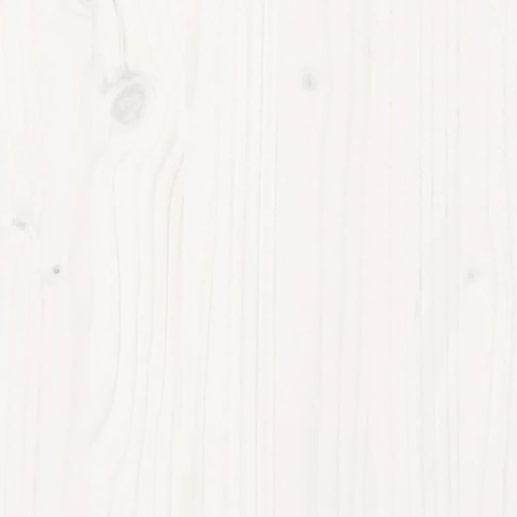 Vidaxl Tête de lit avec rangement 75 cm en bois de pin massif blanc - 41% de remise