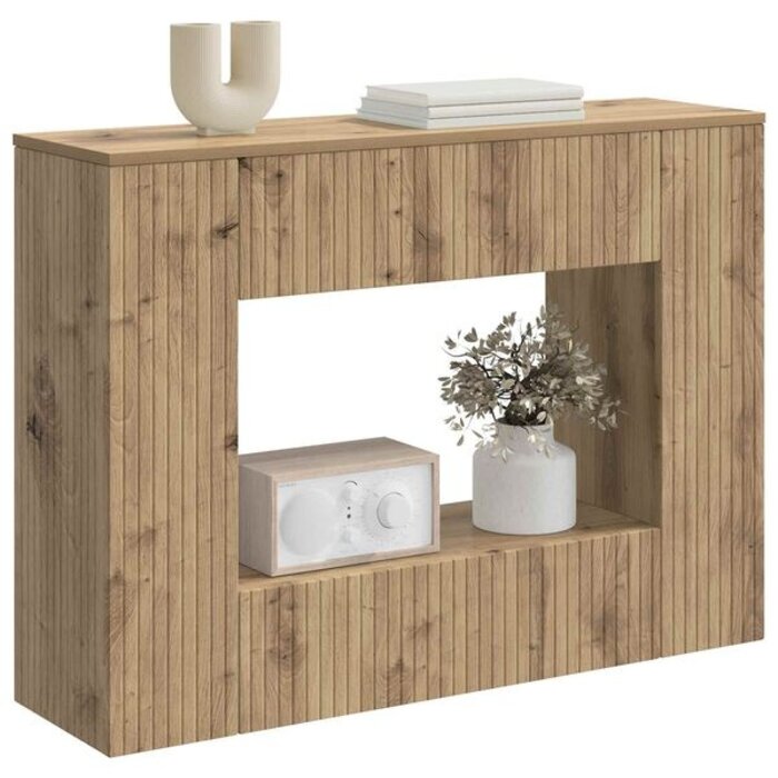 Vidaxl Console d'entrée effet chêne artisan - 101 cm - 41% de remise