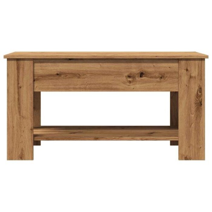 Vidaxl Table basse relevable chêne artisanal - 41% de remise
