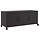 Meuble TV en acier noir sur roulettes 100,5 cm - 41% de remise