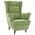 Fauteuil en velours vert clair - 41% de remise