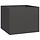 Jardinière carrée acier noir 100x100x80cm - 41% de remise