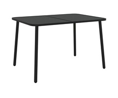 Vidaxl Table de jardin en acier anthracite 110x80 cm - 41% de remise