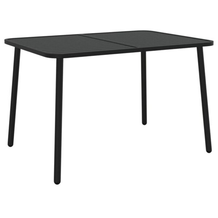 Vidaxl Table de jardin en acier anthracite 110x80 cm - 41% de remise