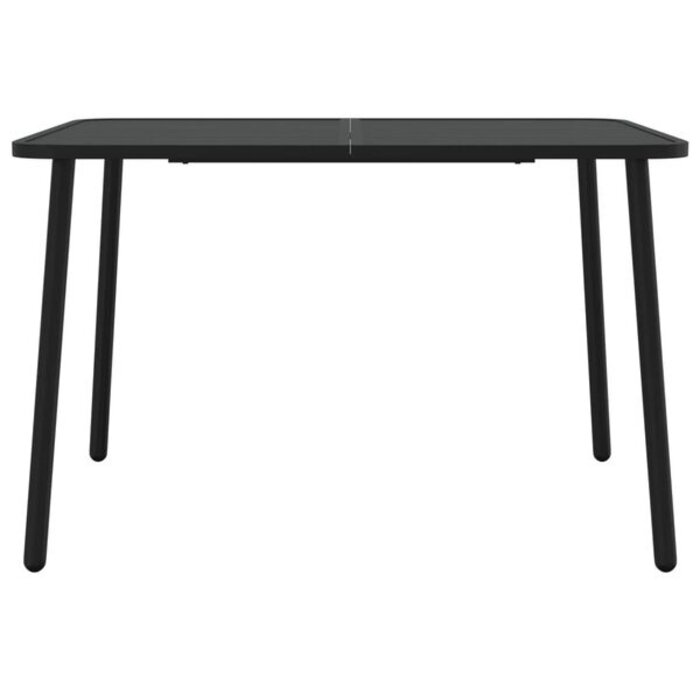 Vidaxl Table de jardin en acier anthracite 110x80 cm - 41% de remise