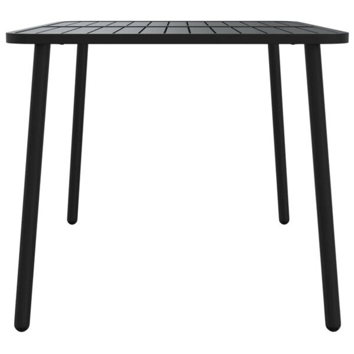 Vidaxl Table de jardin en acier anthracite 110x80 cm - 41% de remise