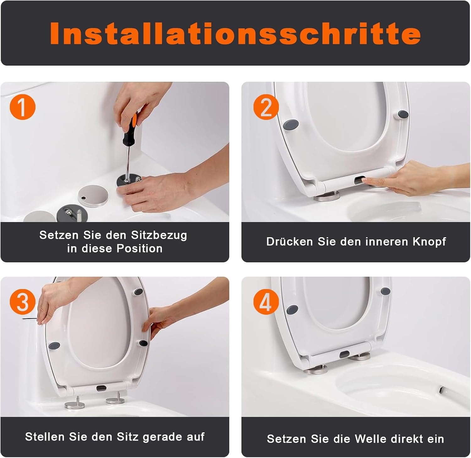 Amazon Abattant WC Ovale Soft-Close - Blanc - 45x37 cm - 36% de remise