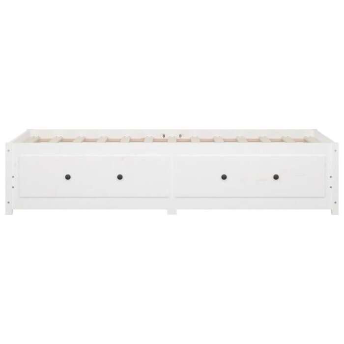Vidaxl Banquette-lit 90x200 cm en bois de pin blanc - 41% de remise