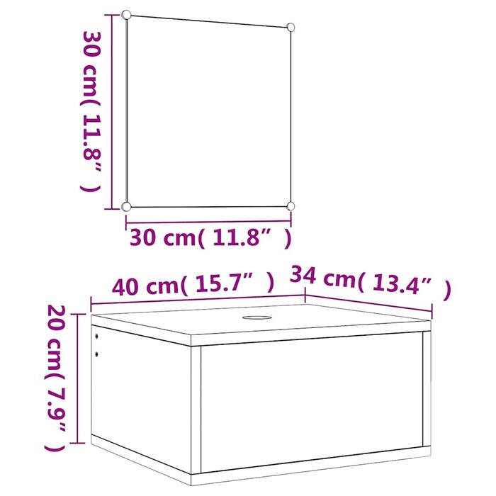 Vidaxl Ensemble meuble salle de bain + miroir aspect chêne - 39% de remise