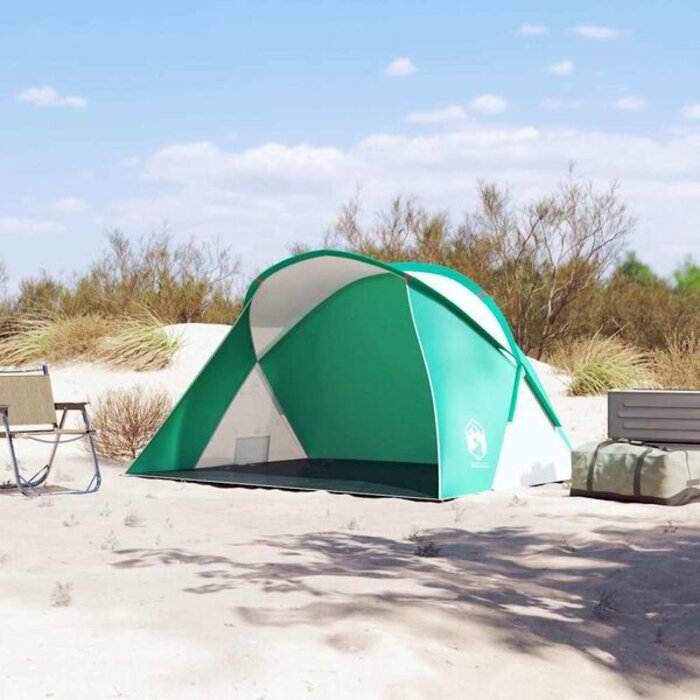 Vidaxl Tente de plage pop-up 2 places vert mer - 39% de remise