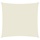 Voile d'ombrage carrée 3,6x3,6 m crème - 39% de remise
