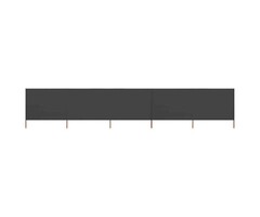 Vidaxl Pare-vent pliant 5 panneaux 600x160 cm anthracite - 41% de remise